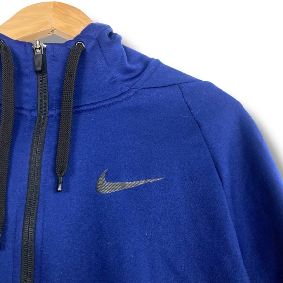 Nike Therma Hoodie Full Zip Dri-FIT Tech Training Jacket Blue Men’s Size L - Picture 7 of 13